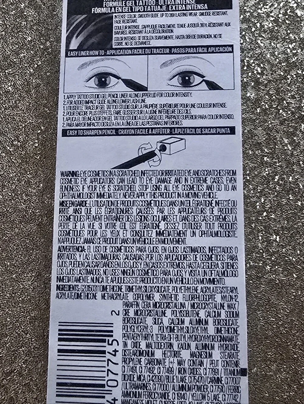 Tattoo Studio Maybelline Waterproof Arctic Blue Gel Eyeliner Pencil